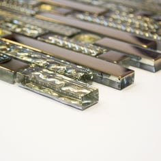 Mosaico Riflessi Brick Gold in vendita online da Mosaix