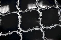 mosaico blu lucido decorativo in ceramica a forma originale