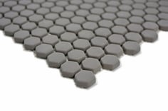 mosaico esagonale vetro tessera 15mm grigio