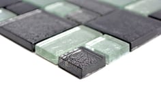 mosaico vetro tessera 23/48mm foglia argento