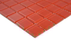 Mosaico ROSSO Vetro Trasparente lucido