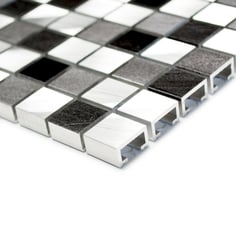 Mosaico 15mm in Alluminio Mix Cold