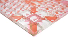 mosaico vetro colorato patchwork