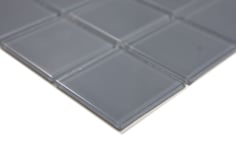 Mosaico GRIGIO Vetro Trasparente lucido