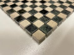 Mosaico Marmo 15mm Verde Botticino