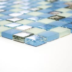 mosaico per la casa al mare azzurro