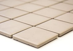 mosaico in ceramica antiscivolo non smaltato opaco colore beige