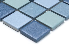 mosaico ceramica per piscina antiscivolo mix azzurro
