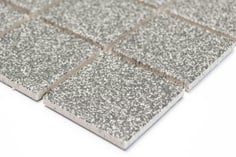 mosaico ceramica antiscivolo per piscina, bagno colore grigio