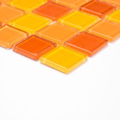 Mosaico CRYSTAL MIX GIALLO ARANCIO Vetro lucido
