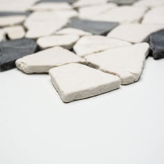 mosaico palladiana marmo mix biancone java