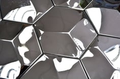 mosaico 3D esagono in metallo