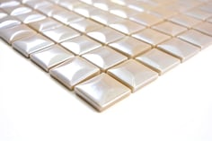 Mosaico ECO MOS 25/25 mm BEIGE PIRAMIDE 3D