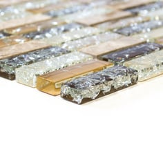 Mosaico Marmo Vetro 15/50mm Brick Broken Light Brown