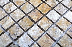 mosaico marmo Travertino Gold