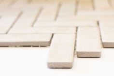 mosaico in ceramica a mattoncino effetto pietra