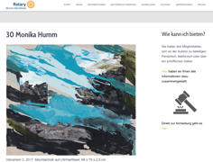 Kunstwerk von Monika Humm zur Rotary Munich-International Benefiz-Kunstauktion 2024