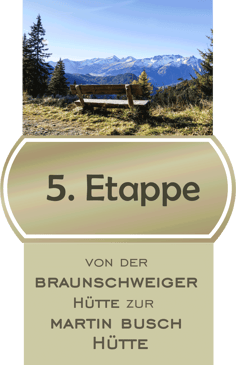 5. Etappe E5 Fernwanderweg von der Braunschweiger Hütte zur Martin Busch Hütte / Bildnachweis © Yvonne Klinec
