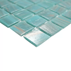 mosaico piscina verde