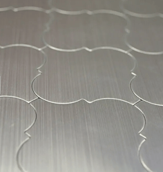 mosaico adesivo effetto metallo