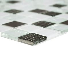 Mosaico adesivo in Vetro Cristallo Snow