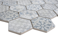 mosaico esagonale patchwork