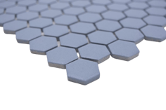 Mosaico Esagoni CIANO ANTISCIVOLO opaco