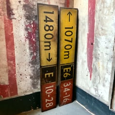 Vintage Taxiway Signs