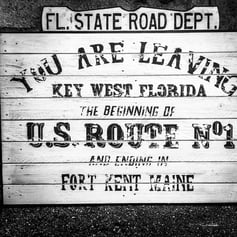 Vintage US Road Sign