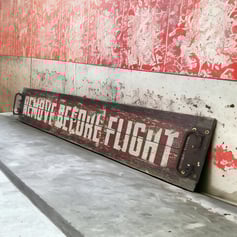 Remove Before Flight Vintage Board