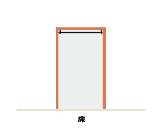 帆布カーテンフラットスタイルの画像