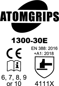 1300-30E ATOMGRIPS CE mark