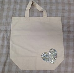ボタン小物エコバックに