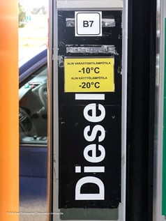 Winterdiesel tanken in Finnland tanken.