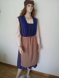 Magd, Kleid+Schürze,ca.Gr.M/L  Fr.37.-