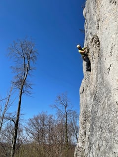 2021/04: Klettern an der Elsässerwand