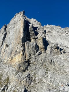 erreichen wir bald den wilden Ostegg-Grat.