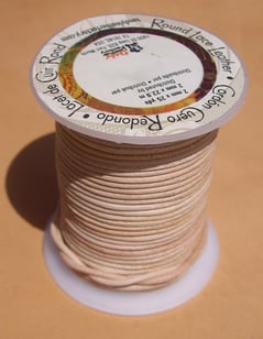 Lacet en cuir végétal naturel