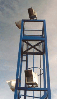 TDLASレーザーガス分析計8プローブを設置