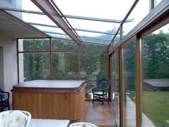 Techo de cristal para cubrir jacuzzi