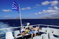 An Deck der Skopelitis.