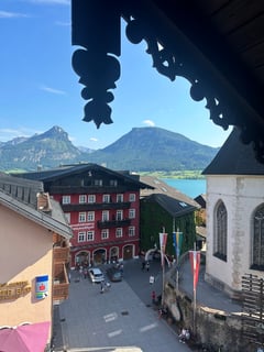 Ausblick aus meinem Zimmer im schwarzen Rössl.