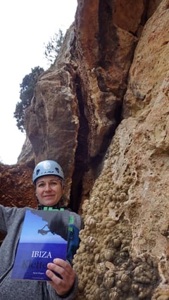 Einstieg der Route "Culo rojo de mono"...