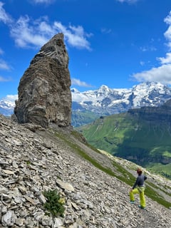 Ein ehrfürchtiger Blick zurück auf den letzten Zacken.