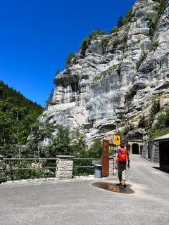 Bei der Staumauer von Châtelot.