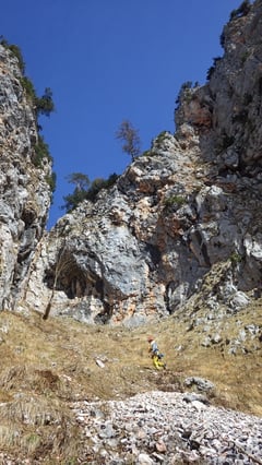 Aufstieg zur Berchtesgadener Rinne