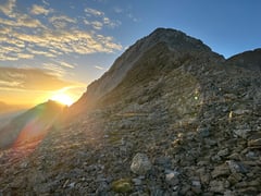 Langsam erreichen uns die Sonnenstrahlen.