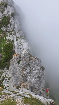 Kurz vor dem Gipfel des Teufelsturm