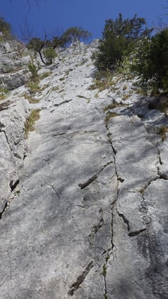 Am Einstieg der Métatarses.