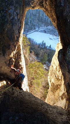 Olli kurz vor dem Stand im Drachenloch.